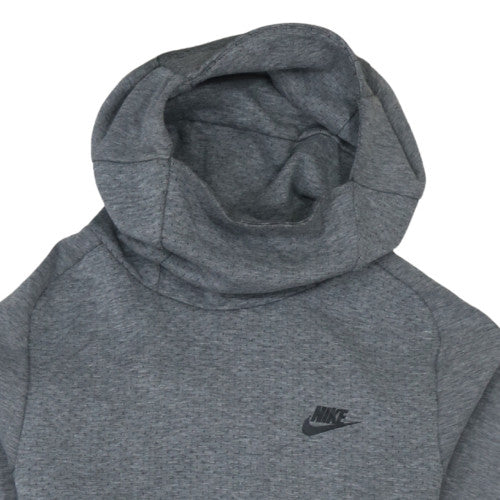 Nike Men's Grey Pullover Hoodie Small High Neck Sportswear