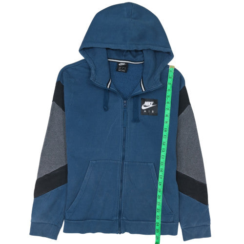 Nike Men's Blue Full Zip Hoodie Size S Logo Sportswear
