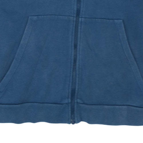 Nike Men's Blue Full Zip Hoodie Size S Logo Sportswear