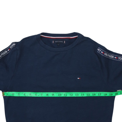 Tommy Hilfiger Men's Blue Small Crew Neck Pullover Sweatshirt