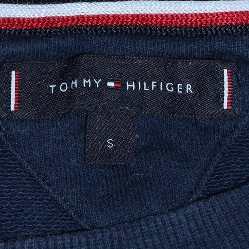 Tommy Hilfiger Men's Blue Small Crew Neck Pullover Sweatshirt
