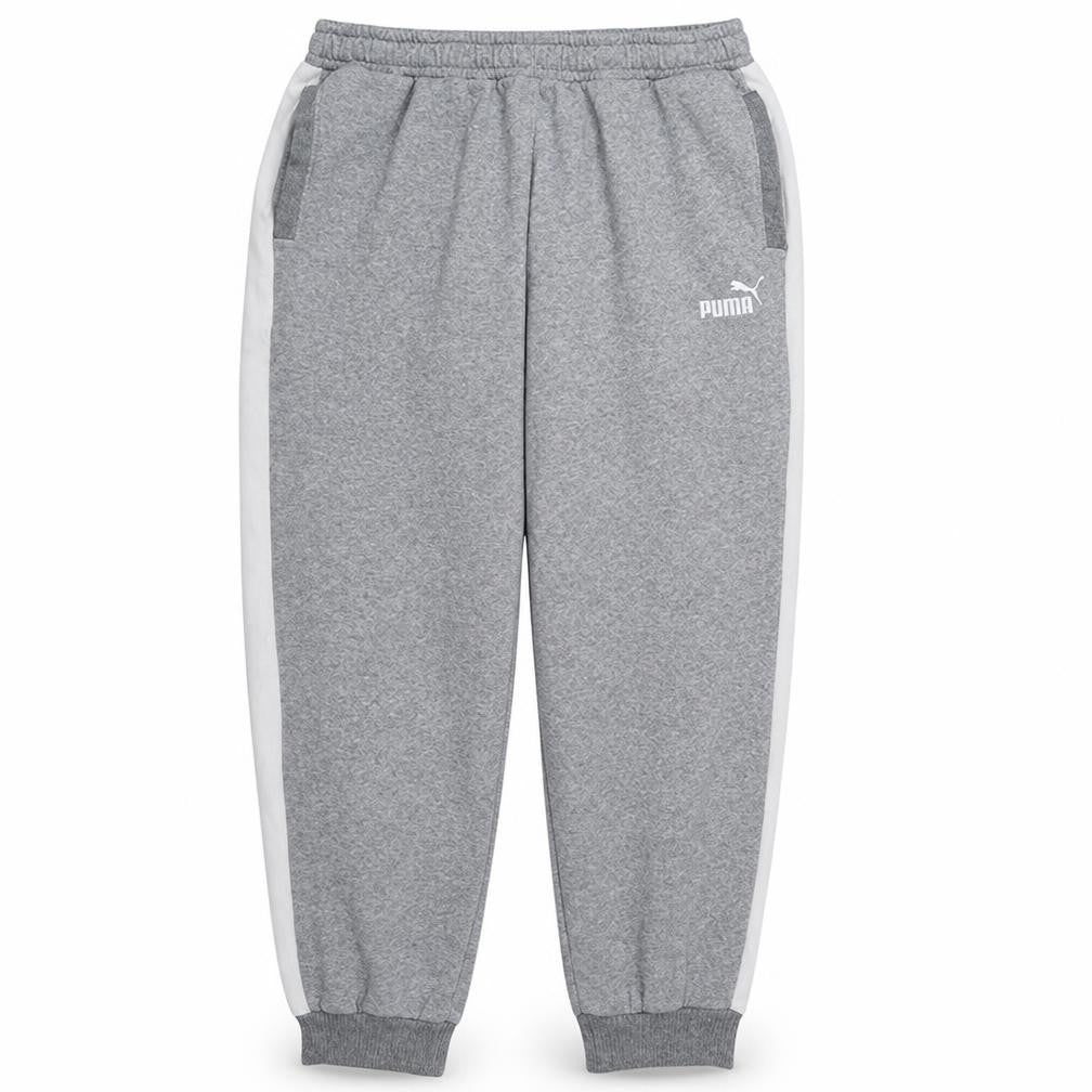 Puma Mens Grey XL Sweatpants Joggers with Logo Cuffed Hem