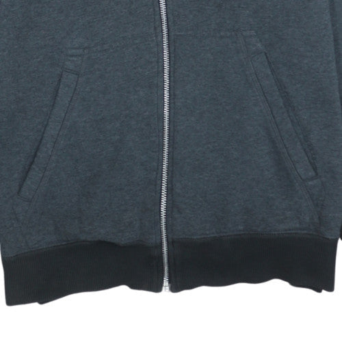 Nike Men's Grey Full Zip Hoodie Sweatshirt M Fleece Lined
