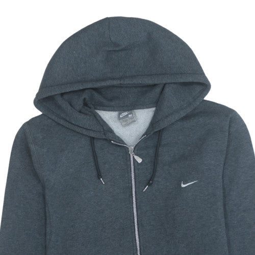 Nike Men's Grey Full Zip Hoodie Sweatshirt M Fleece Lined