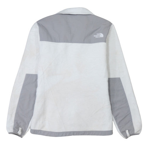 The North Face Womens White Fleece Full Zip Jacket M