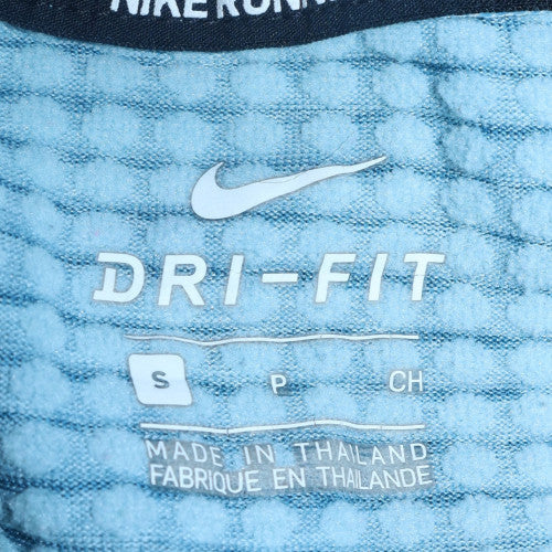 Nike Women Blue 1/4 Zip Dri-Fit Pullover Sweatshirt S