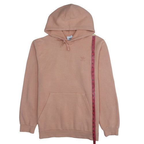 Adidas Mens Beige Pullover Fleece Hooded Sweatshirt L