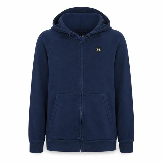 Under Armour Men's Blue Full Zip Hoodie Size Small Fleece