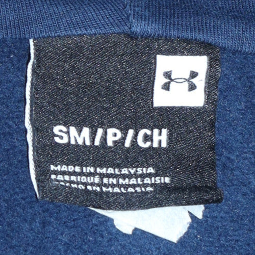 Under Armour Men's Blue Full Zip Hoodie Size Small Fleece