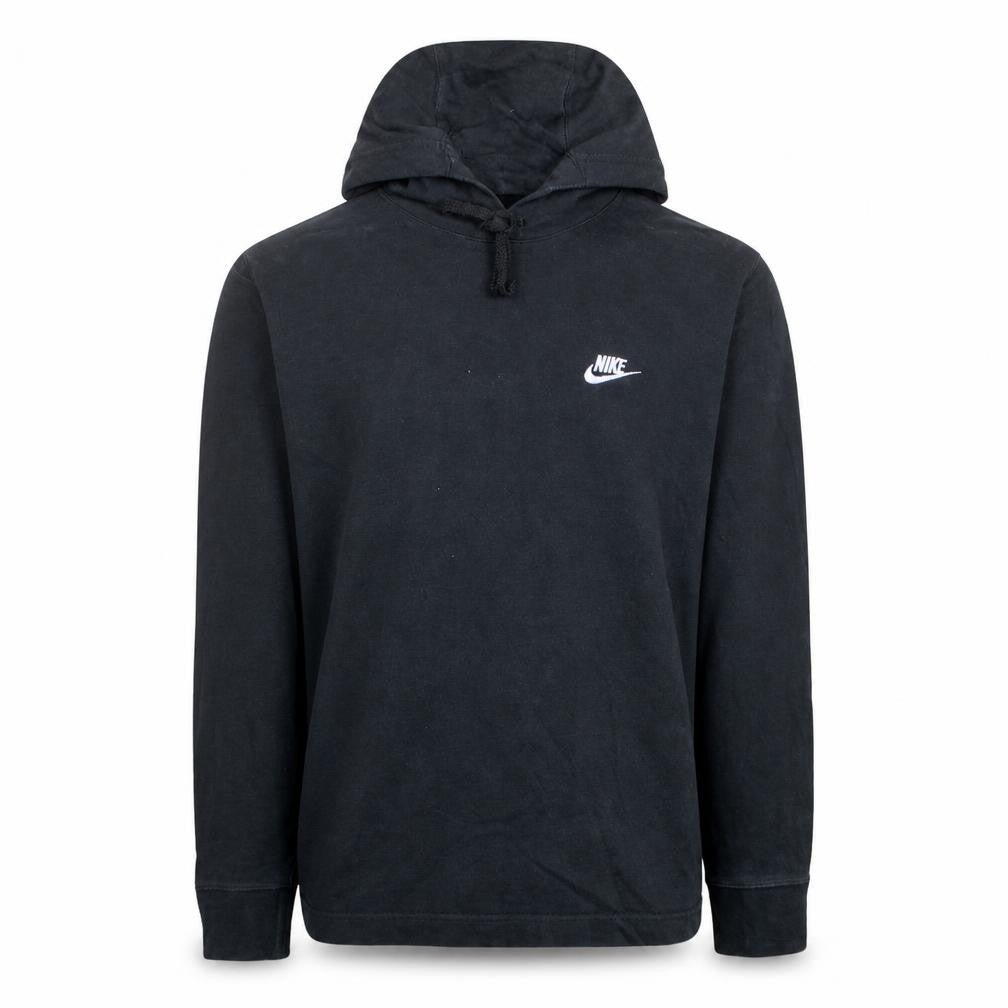 Nike Men's Black Pullover Hoodie Medium Cotton Sportswear