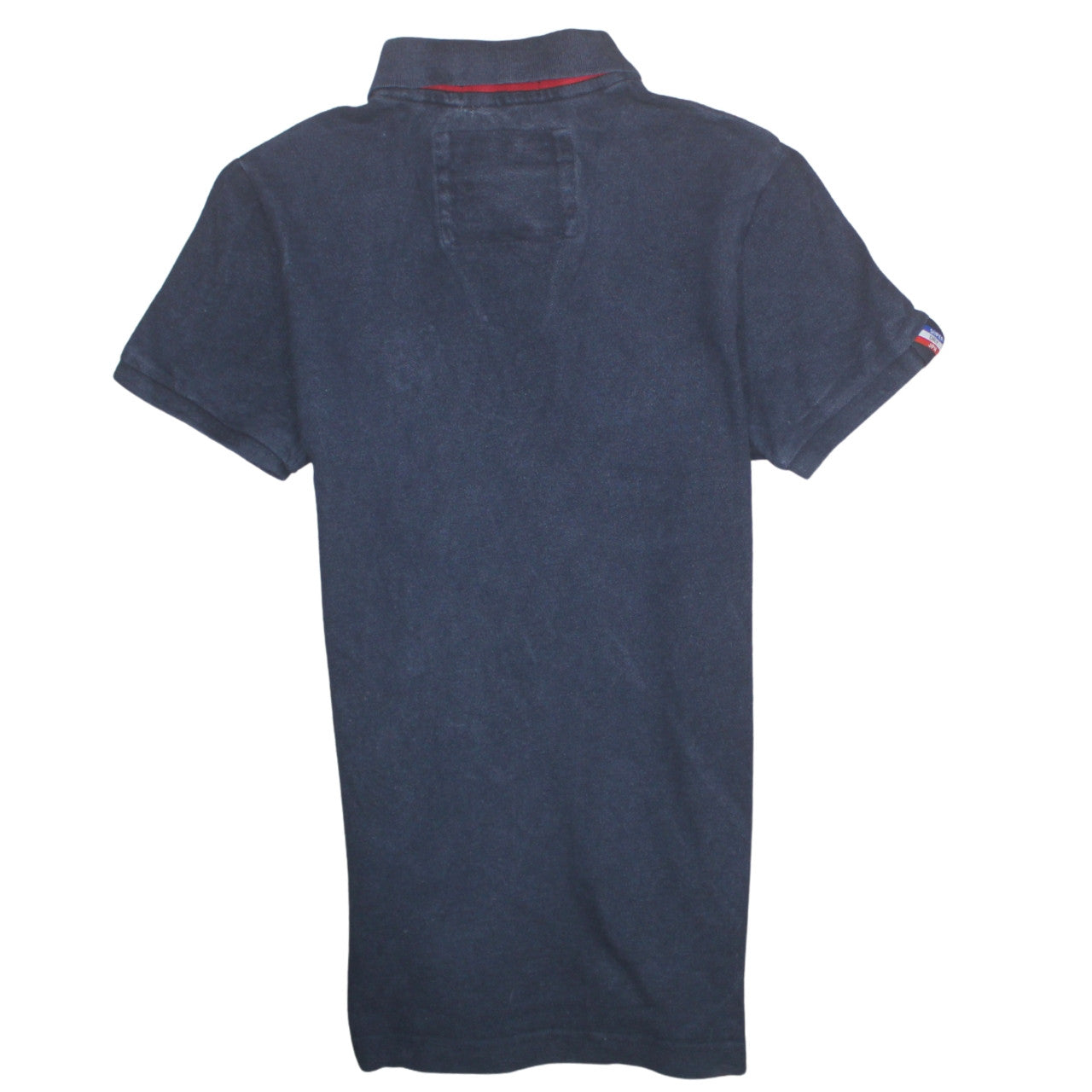Superdry Men's Blue Slim Fit Polo Shirt Size S Cotton Embroidered