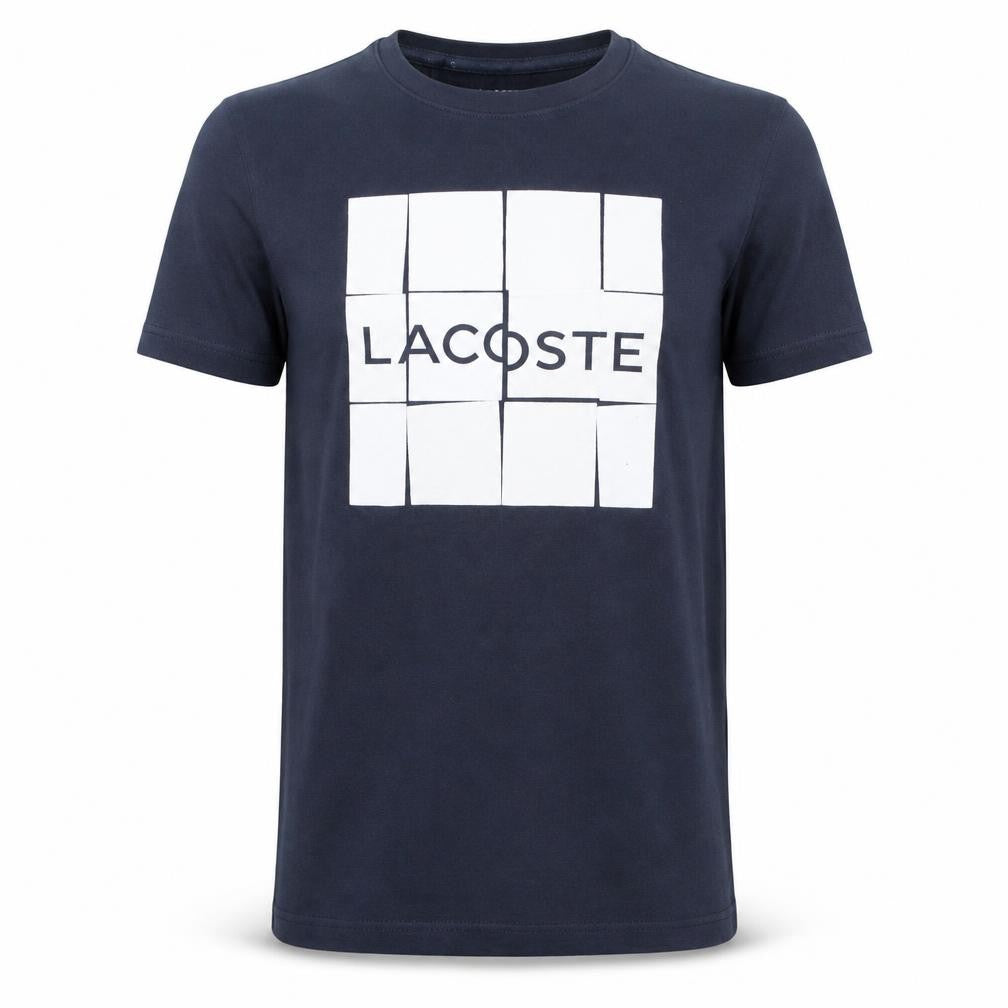Lacoste Sport Men's Blue XS Graphic Logo Crew Neck T-Shirt