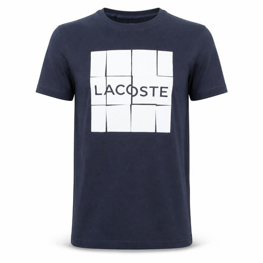 Lacoste Sport Men's Blue XS Graphic Logo Crew Neck T-Shirt
