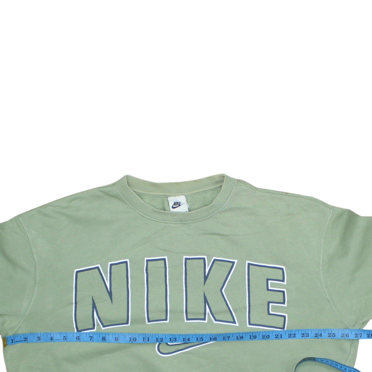 Nike Men's Green Small Pullover Logo Sweatshirt Regular Fit