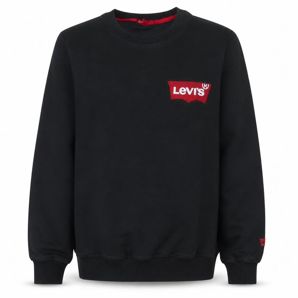 Levi's Men's Black Medium Crew Neck Pullover Sweatshirt
