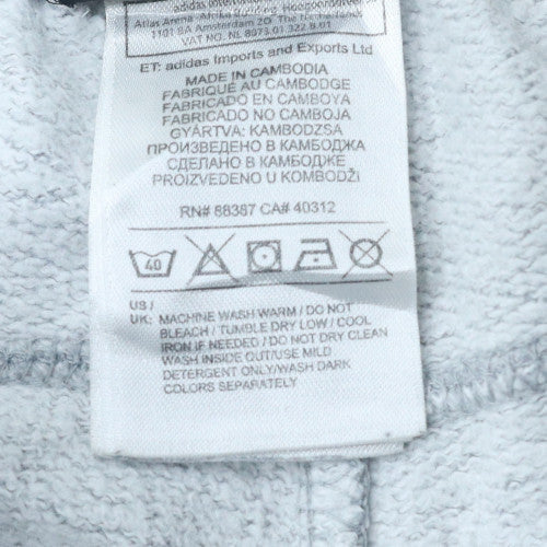 Adidas Men’s Grey Large Fleece Sweatpants Regular Fit