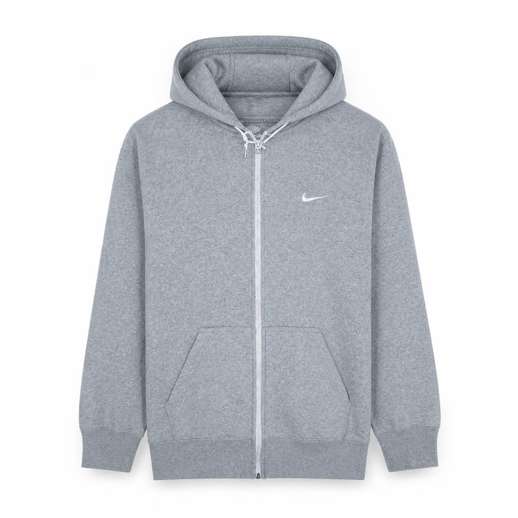 Nike Men's Grey Full Zip Hoodie L Regular Sportswear