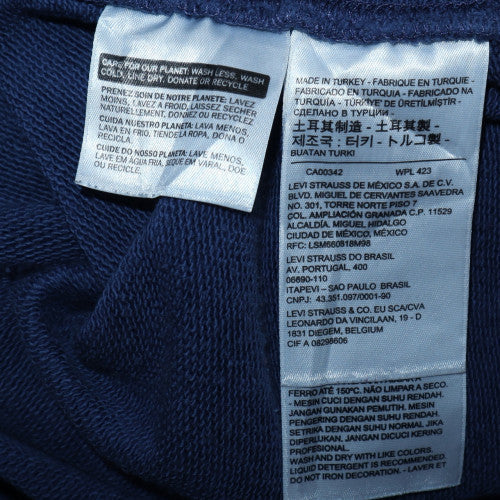 Levi's Men's Blue Pullover Hoodie Small Logo Graphic Sweatshirt