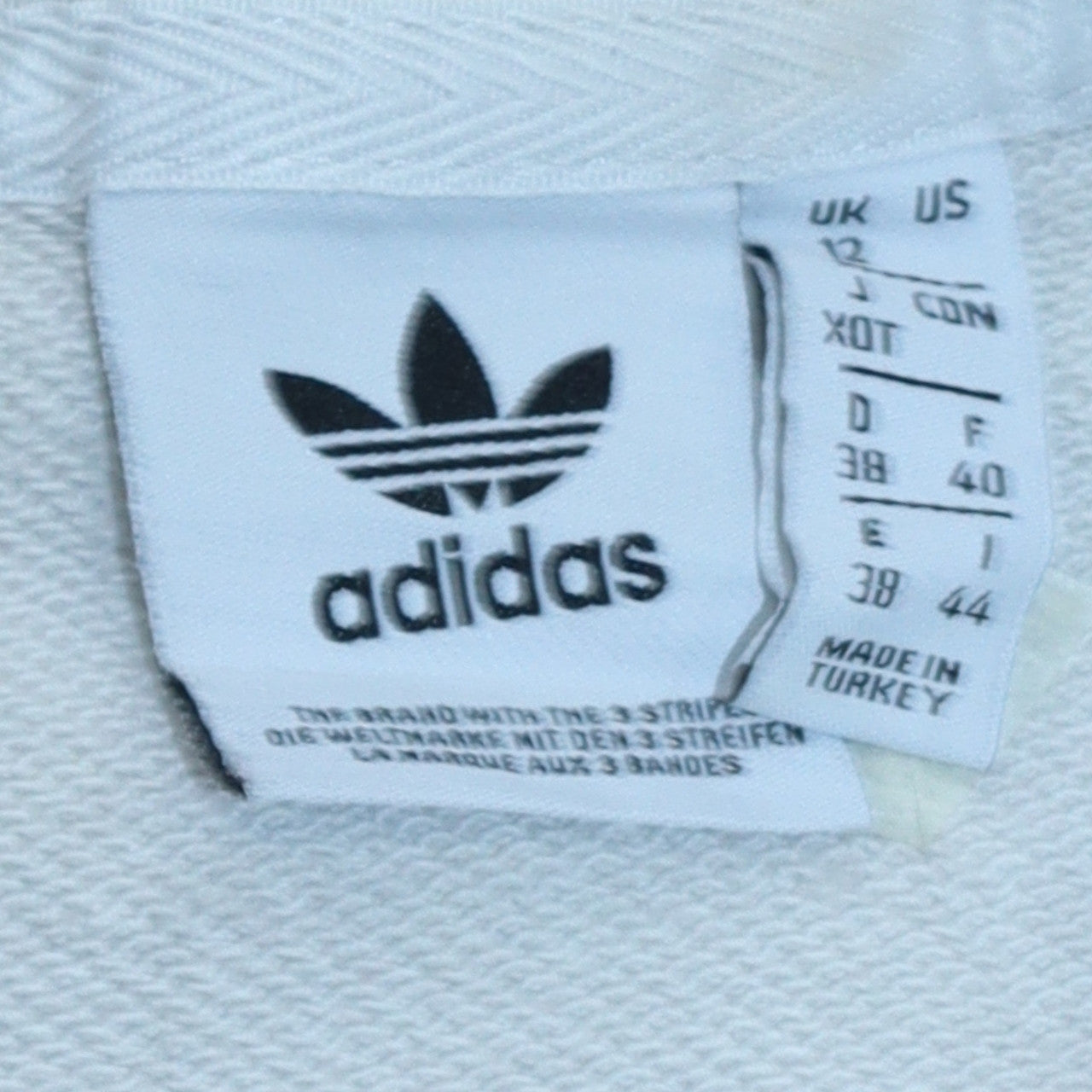 Adidas Womens White Animal Print Crew Neck Sweatshirt Size 12