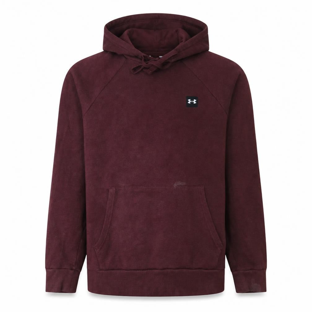 Under Armour Men's Brown Pullover Hoodie Size S Fleece Hooded Sweatshirt