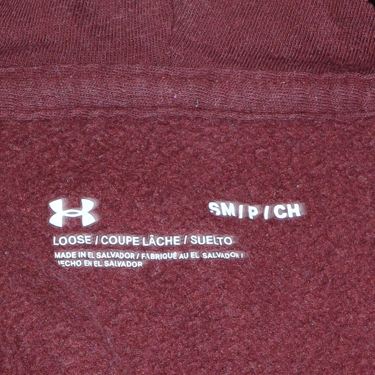 Under Armour Men's Brown Pullover Hoodie Size S Fleece Hooded Sweatshirt