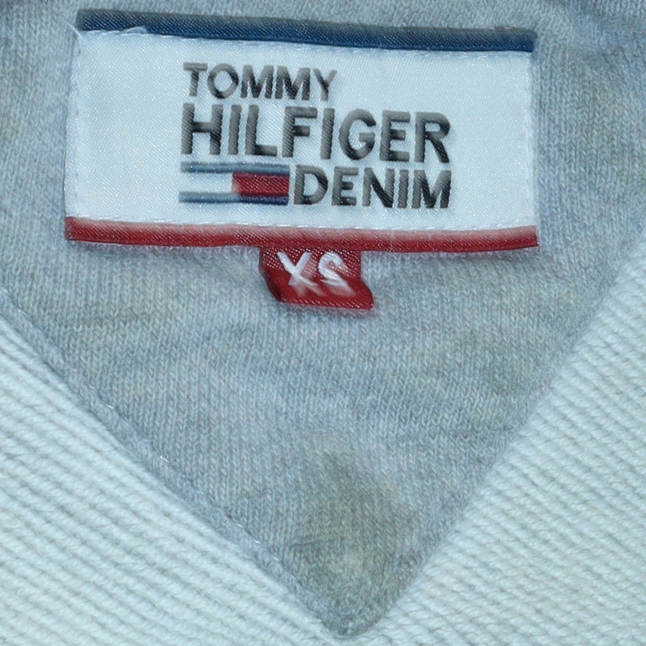 Tommy Hilfiger Men's Grey XS Pullover Sweatshirt Logo Crew Neck
