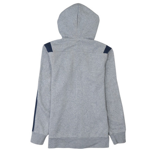 Adidas Men's Grey Full Zip Hoodie Size S Sports Fleece