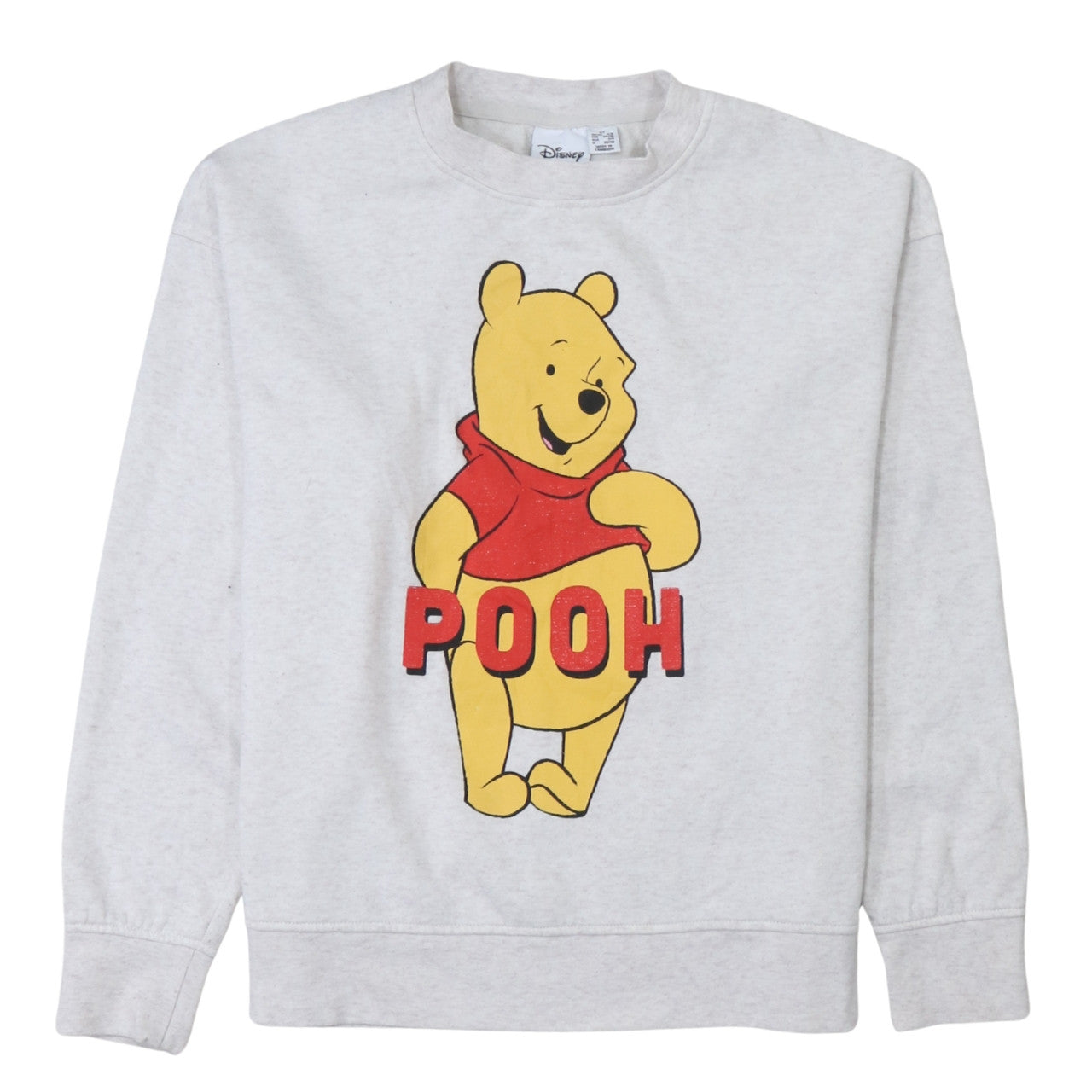 Disney Womens Grey Winnie the Pooh Pullover Sweatshirt M