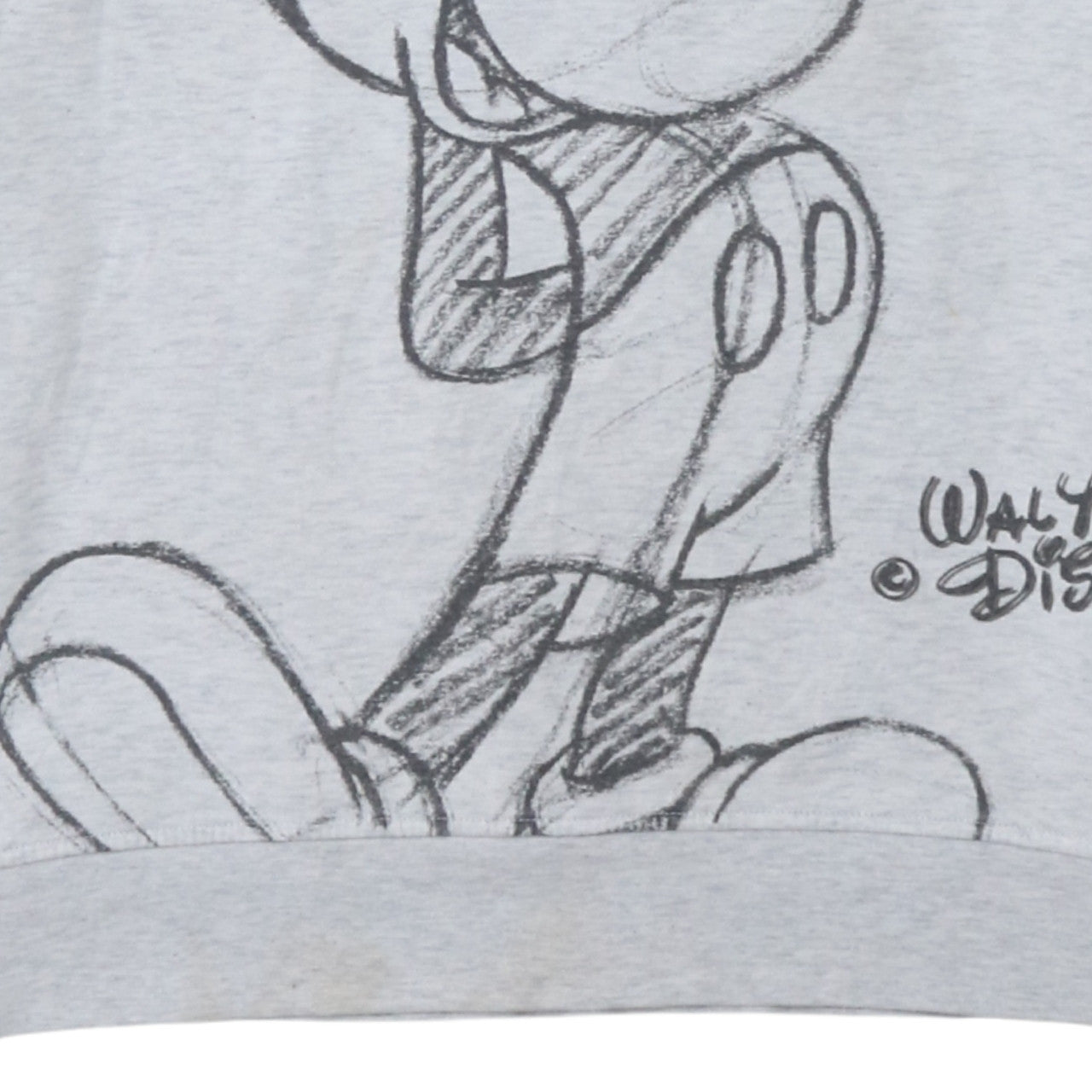 Disney Women Grey Mickey Mouse Hooded Pullover Sweatshirt 2XL