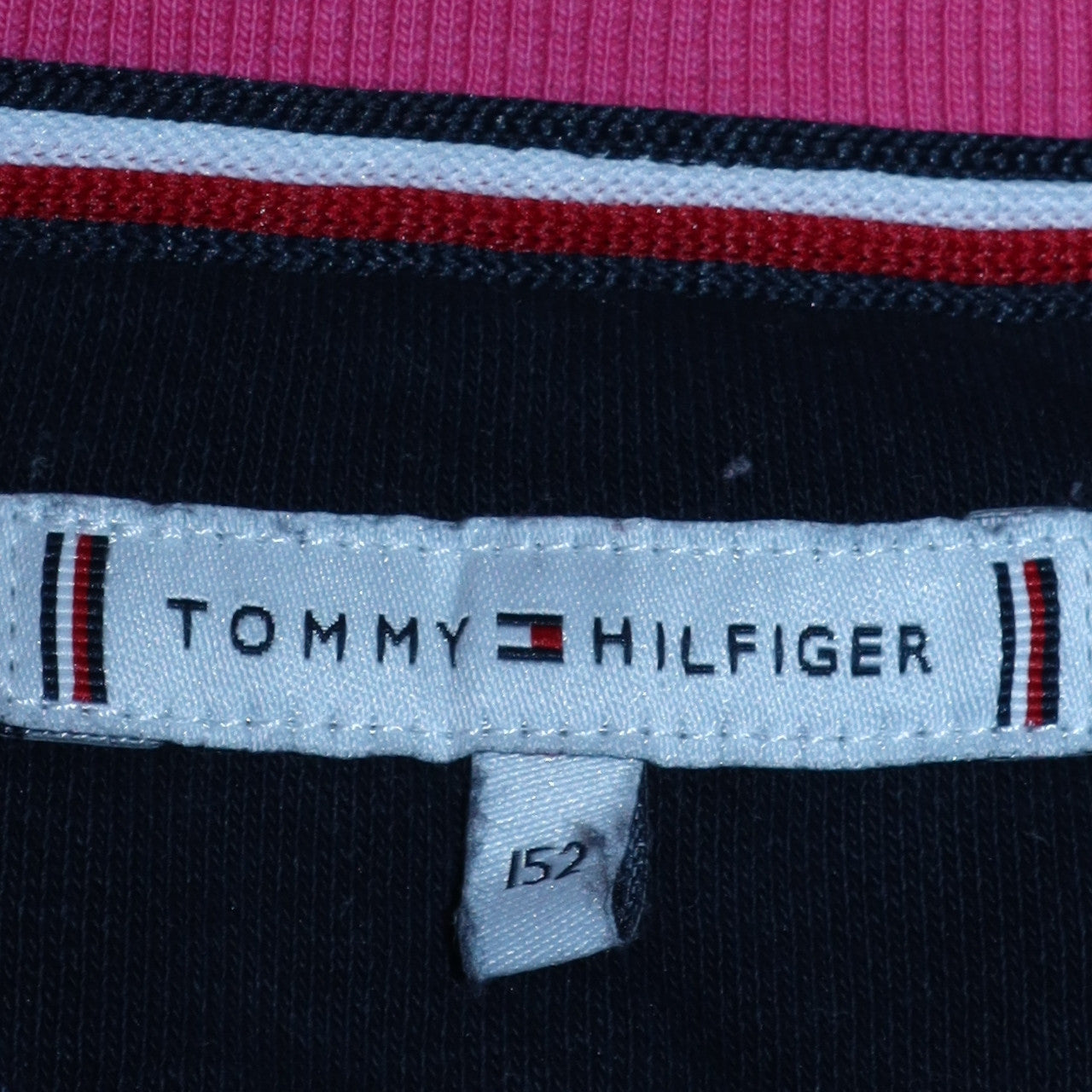 Tommy Hilfiger Girls Multicoloured V-Neck Pullover Sweatshirt 11-12 Years