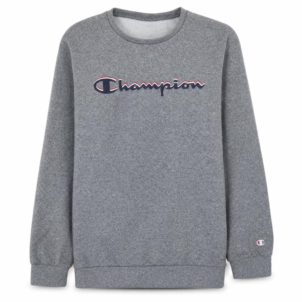Champion Boys Grey Pullover Crew Neck Sweatshirt 13-14 Years Fleece Logo