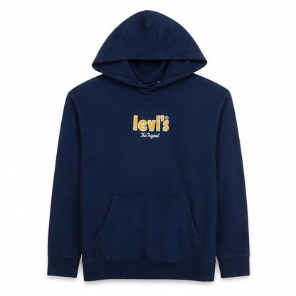 Levi's Men's Navy Blue Relaxed Fit Pullover Hoodie Size L
