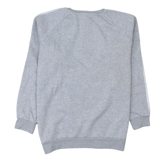 Adidas Womens Grey Crew Neck Sweatshirt Size 8-10 Cotton Blend