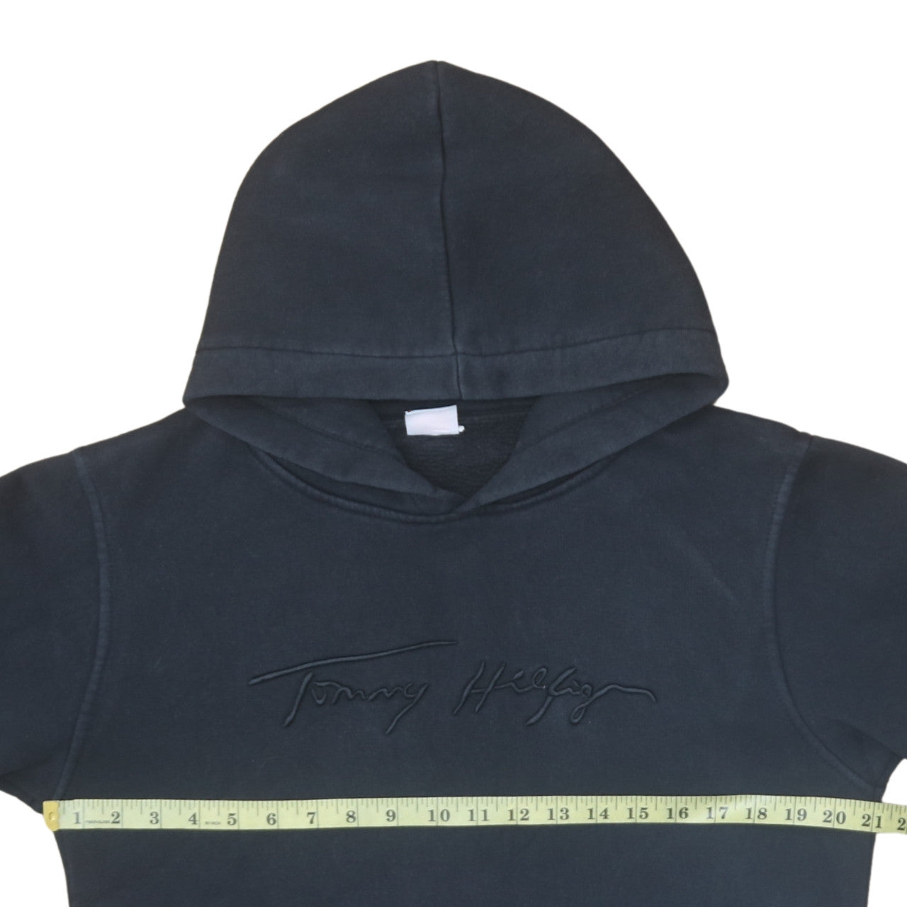 Tommy Hilfiger Men's Black Embroidered Pullover Hoodie M