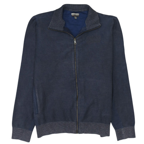 Napapijri Mens Blue 2XL Cotton Full Zip Track Jacket