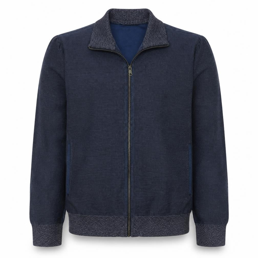 Napapijri Mens Blue 2XL Cotton Full Zip Track Jacket