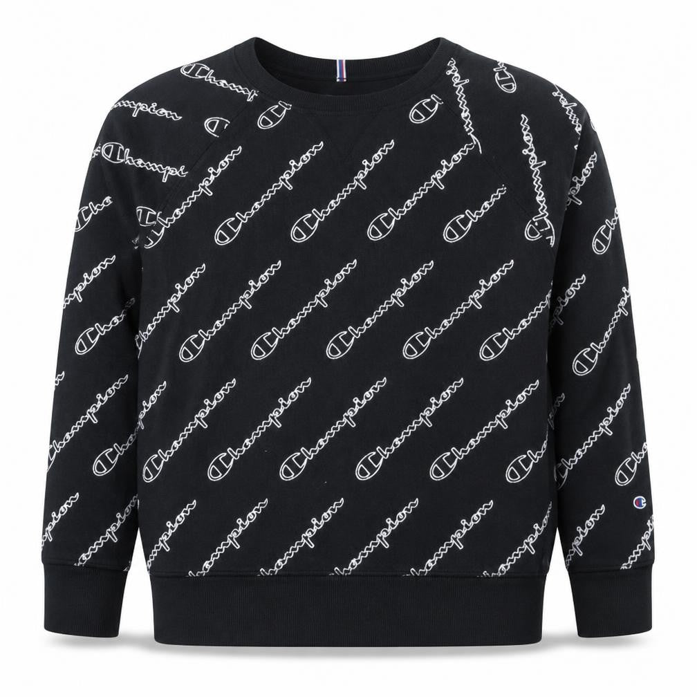 Champion Womens Black 2XL Pullover Logo Sweatshirt