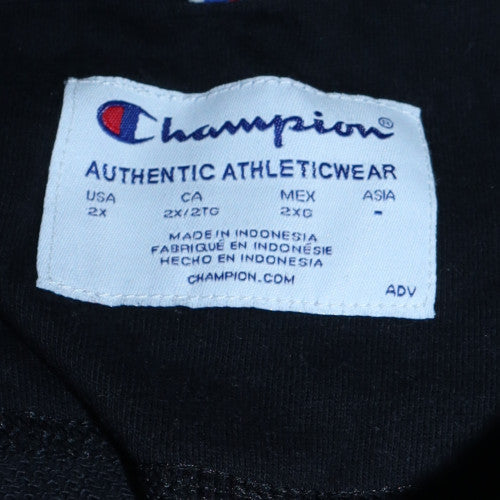 Champion Womens Black 2XL Pullover Logo Sweatshirt