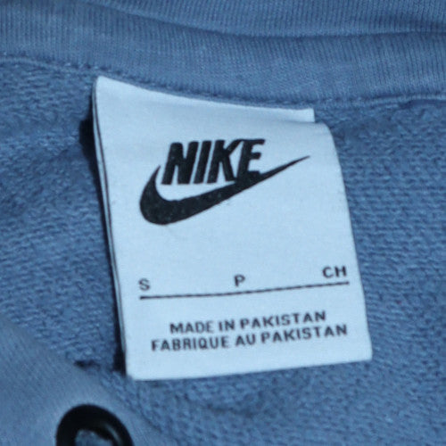 Nike Men's Blue Pullover Hoodie Small - Soft Fleece Casual Sweatshirt