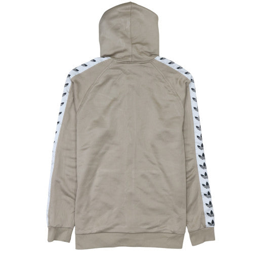 Adidas Men's Beige Full Zip Hooded Sweatshirt Size M