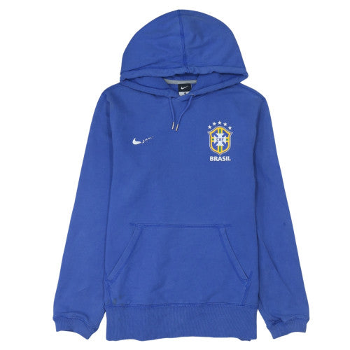 Nike Men’s Blue Brasil Pullover Hoodie M Graphic Sports Fleece