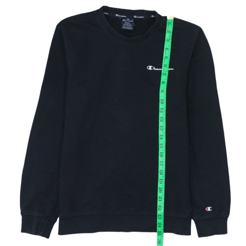 Champion Women Black Small Crew Neck Pullover Sweatshirt