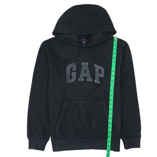 GAP Womens Black Small Pullover Hoodie with Logo and Kangaroo Pocket