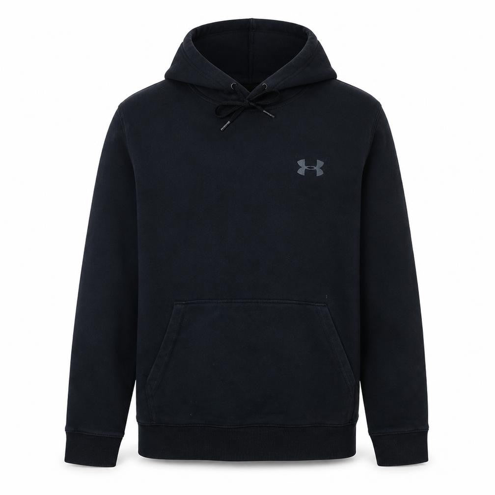 Under Armour Men Black L Pullover Hoodie Athletic Fleece Sports