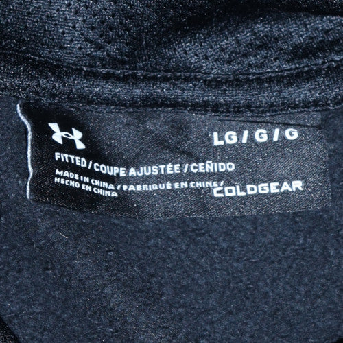 Under Armour Men Black L Pullover Hoodie Athletic Fleece Sports