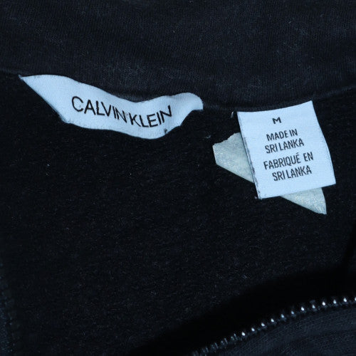 Calvin Klein Men’s Black Full Zip Track Jacket Size M Cotton Blend