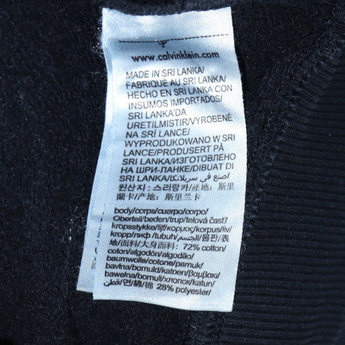 Calvin Klein Men’s Black Full Zip Track Jacket Size M Cotton Blend