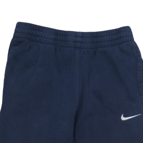 Nike Boys Blue Elastic Waist Sweatpants 12-13 Years Fleece Activewear