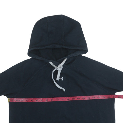Under Armour Men's Black Pullover Hoodie Size M Fleece Logo