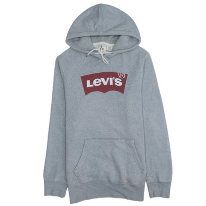 Levi's Men's Grey Pullover Hoodie M Graphic Print Cotton Blend